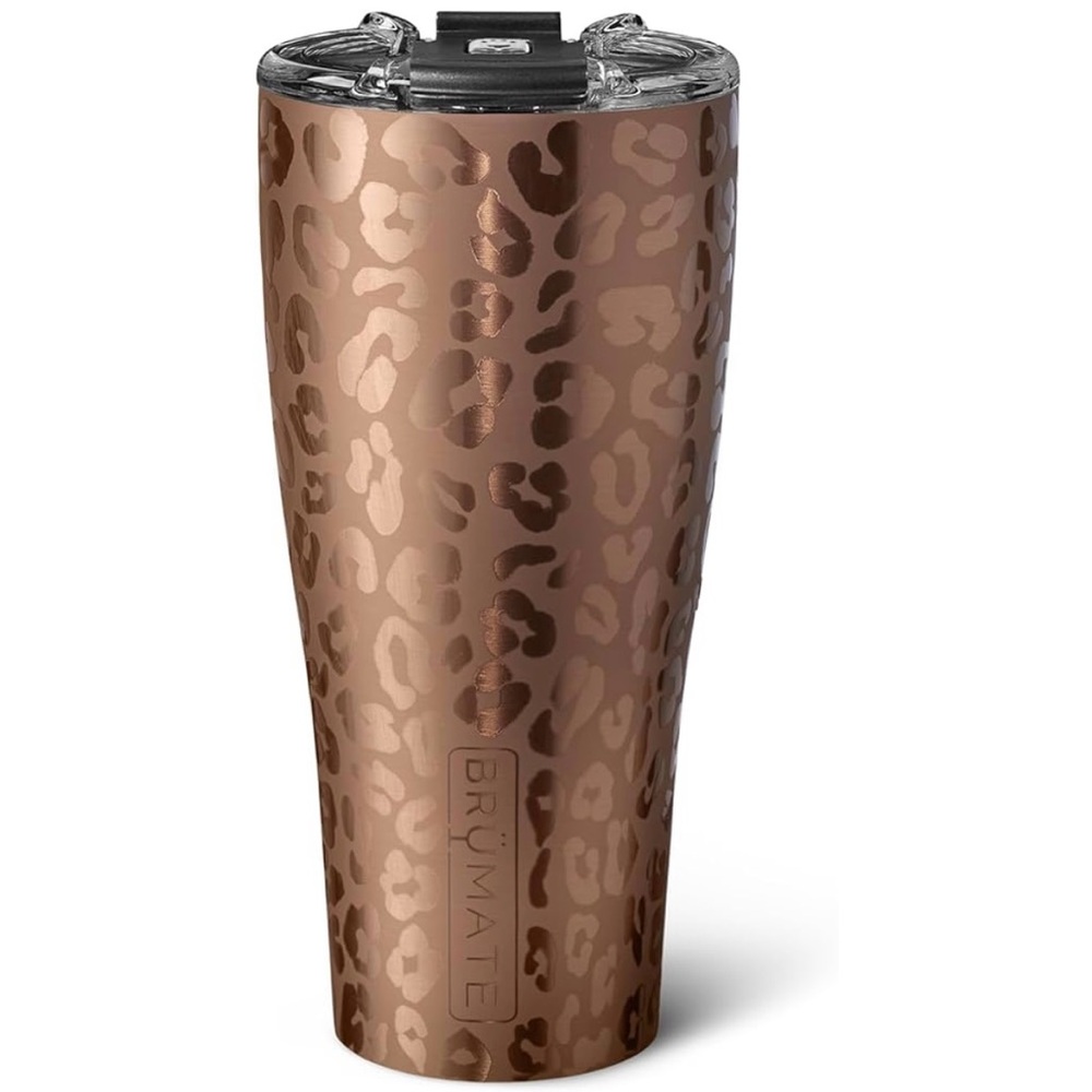 BrüMate Nav XL - 32oz in Gold Leopard